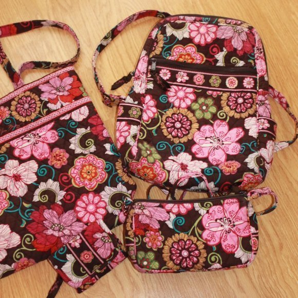 Vera Bradley Bundle: Backpack, tote, wallet, and small crossbody purse - Picture 3 of 16
